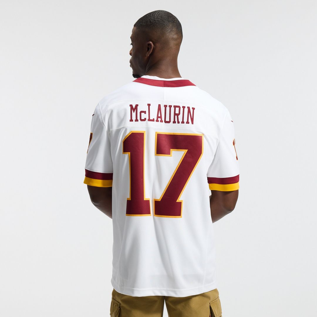 Terry McLaurin Washington Commanders Nike Vapor F.U.S.E. Stitched Limited Jersey - White Official NFL Team Apparel Football Fan Gear