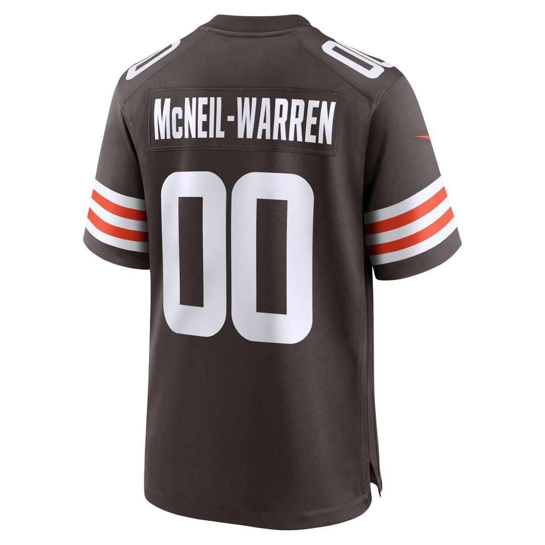Emmanuel McNeil-Warren Cleveland Browns Nike Game Jersey - Brown Official NFL Team Apparel Football Fan Gear