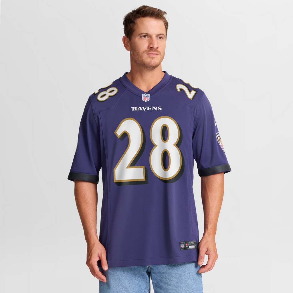 Taven Bryan Baltimore Ravens Nike Team Game Jersey - Purple Official NFL Team Apparel Football Fan Gear