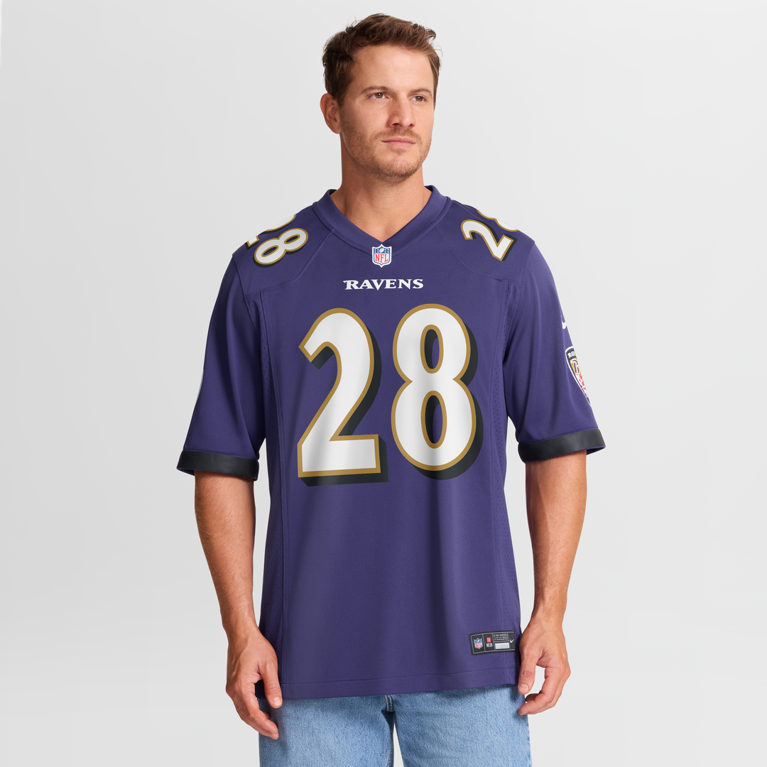 Taven Bryan Baltimore Ravens Nike Team Game Jersey - Purple Official NFL Team Apparel Football Fan Gear
