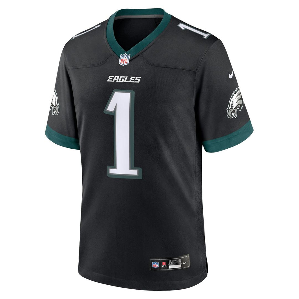 Jalen Hurts Philadelphia Eagles Nike Alternate Game Jersey - Black Official NFL Team Apparel Football Fan Gear