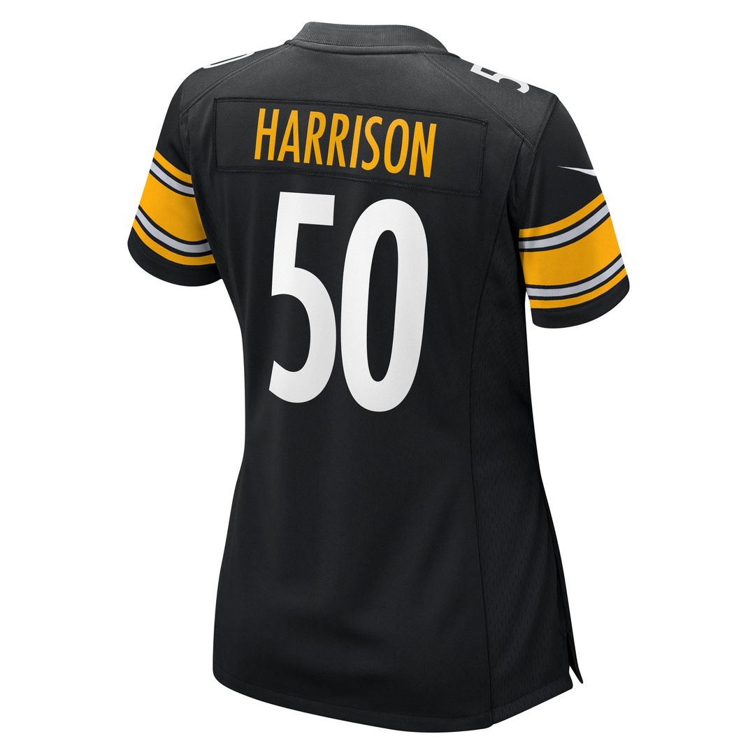 Malik Harrison Pittsburgh Steelers Nike Women's Team Game Jersey - Black Official NFL Team Apparel Football Fan Gear