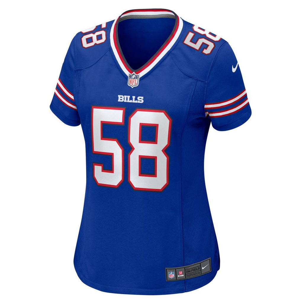 Matt Milano Buffalo Bills Nike Women's Game Jersey - Royal Official NFL Team Apparel Football Fan Gear