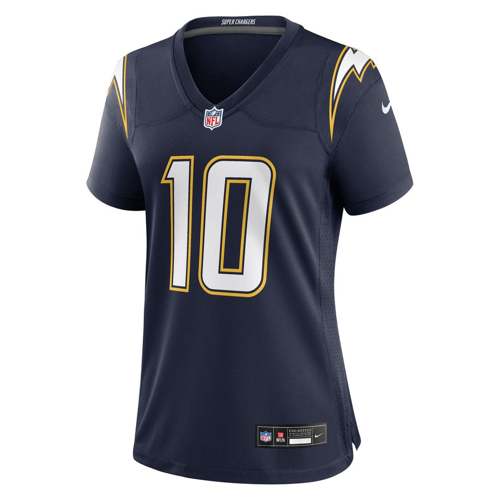 Justin Herbert Los Angeles Chargers Nike Women's Alternate Charger Power Game Jersey - Gold Official NFL Team Apparel Football Fan Gear