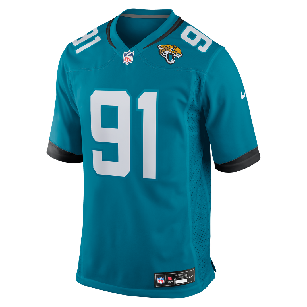 Arik Armstead Jacksonville Jaguars Nike Team Game Jersey - Teal Official NFL Team Apparel Football Fan Gear