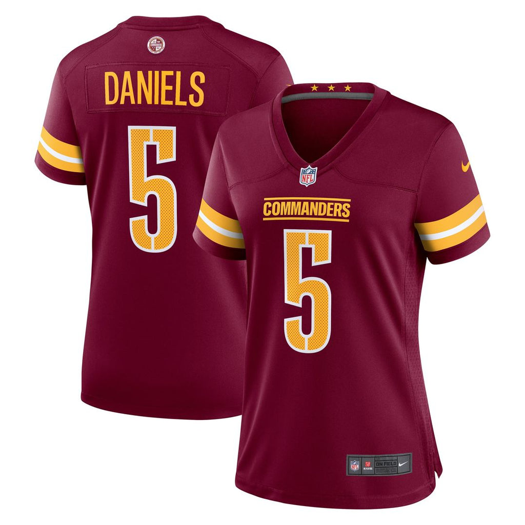 Jayden Daniels Washington Commanders Nike Women's Player Game Jersey - Burgundy Official NFL Team Apparel Football Fan Gear
