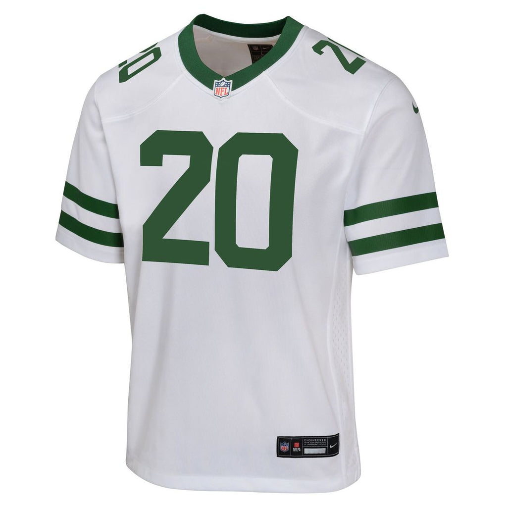 Breece Hall New York Jets Nike Youth Game Jersey - White Official NFL Team Apparel Football Fan Gear