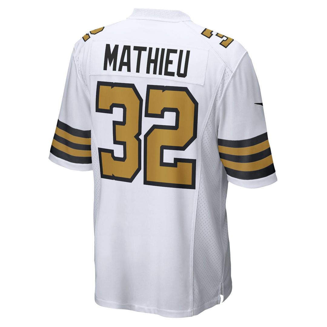 Tyrann Mathieu New Orleans Saints Nike Alternate Game Jersey - White Official NFL Team Apparel Football Fan Gear