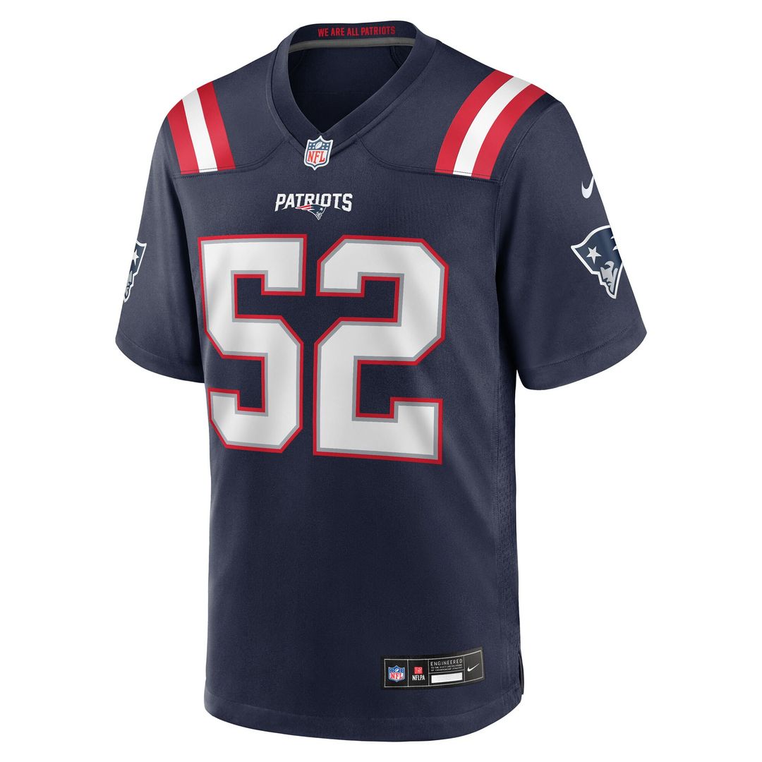 Marcus Bryant New England Patriots Nike Team Game Jersey - Navy Official NFL Team Apparel Football Fan Gear