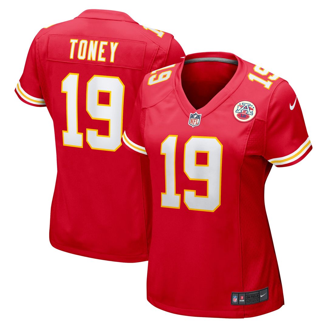 Kadarius Toney Kansas City Chiefs Nike Women's Game Player Jersey - Red Official NFL Team Apparel Football Fan Gear