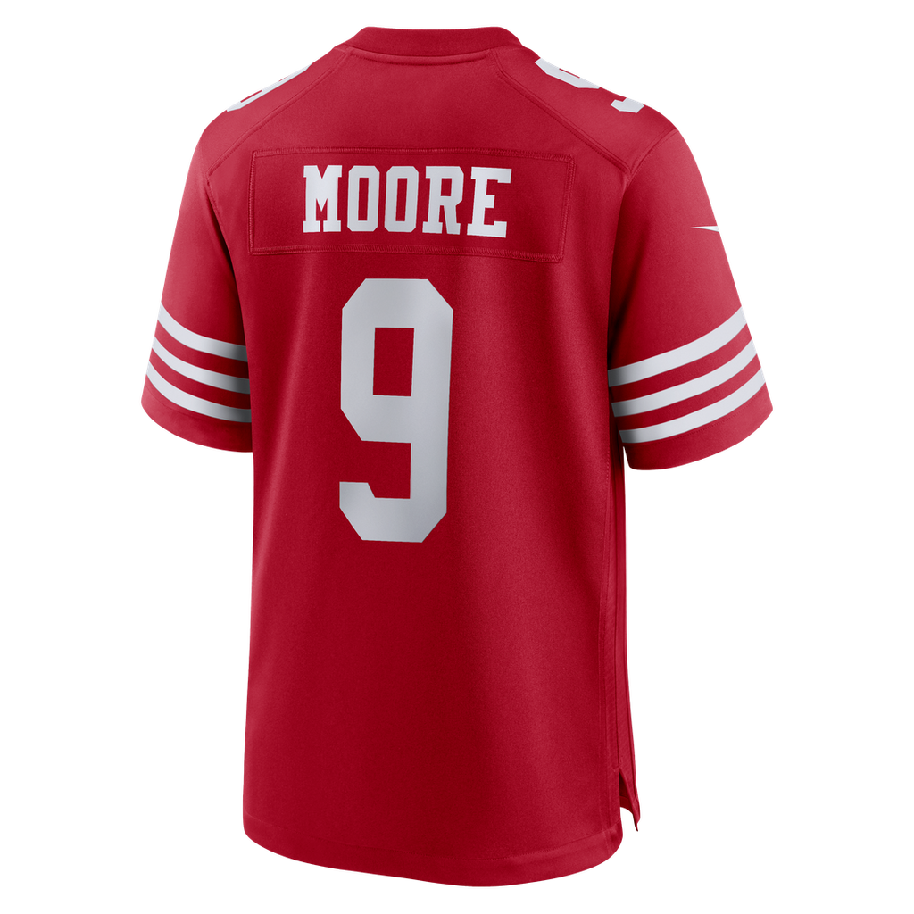 Skyy Moore San Francisco 49ers Nike Team Game Jersey - Scarlet Official NFL Team Apparel Football Fan Gear