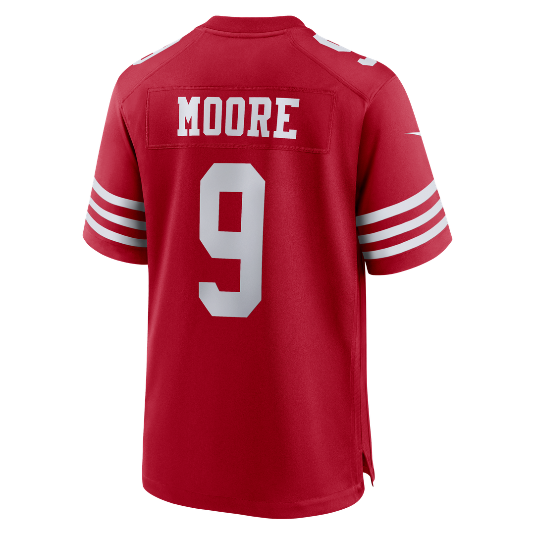 Skyy Moore San Francisco 49ers Nike Team Game Jersey - Scarlet Official NFL Team Apparel Football Fan Gear