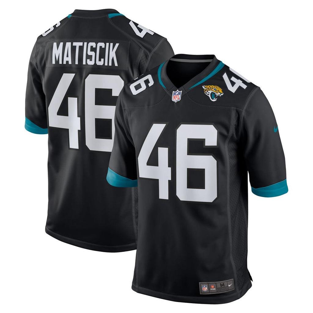 Ross Matiscik Jacksonville Jaguars Nike Alternate Game Jersey - Black Official NFL Team Apparel Football Fan Gear