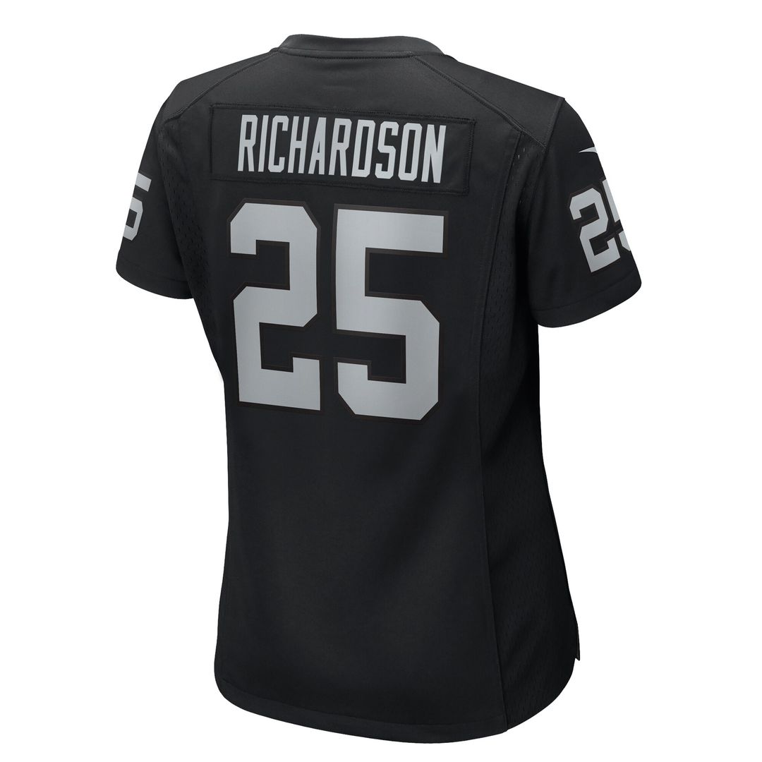 Decamerion Richardson Las Vegas Raiders Nike Women's Game Jersey - Black Official NFL Team Apparel Football Fan Gear