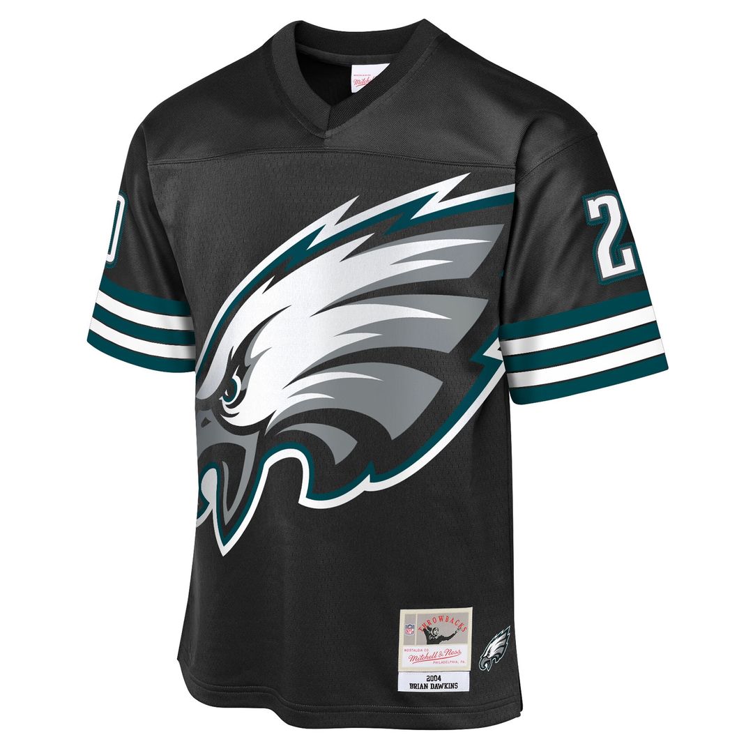 Brian Dawkins Philadelphia Eagles Mitchell & Ness Youth 2004 Throwback Fashion Jersey - Black Official NFL Team Apparel Football Fan Gear