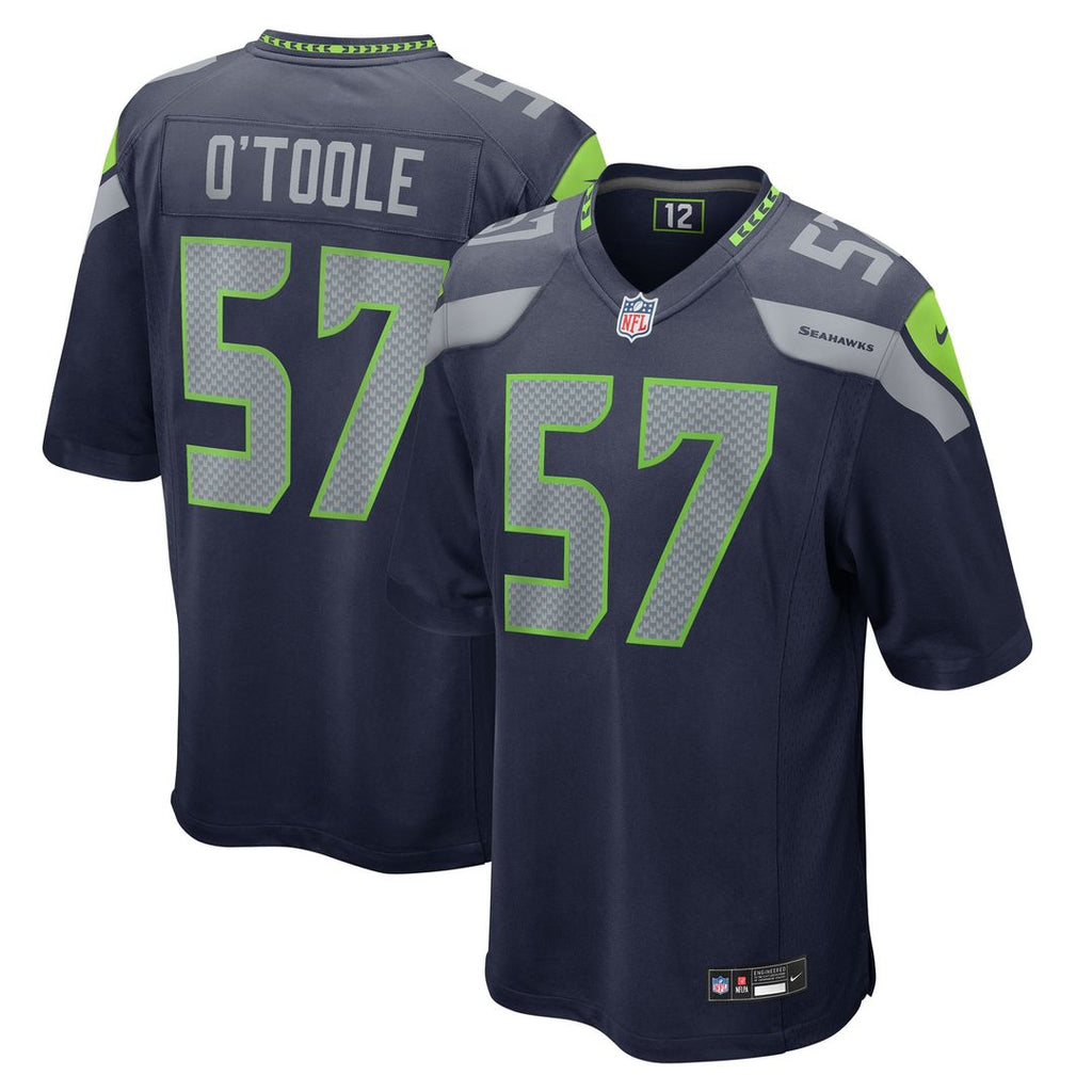 Connor O'Toole Seattle Seahawks Nike Team Game Jersey - College Navy Official NFL Team Apparel Football Fan Gear