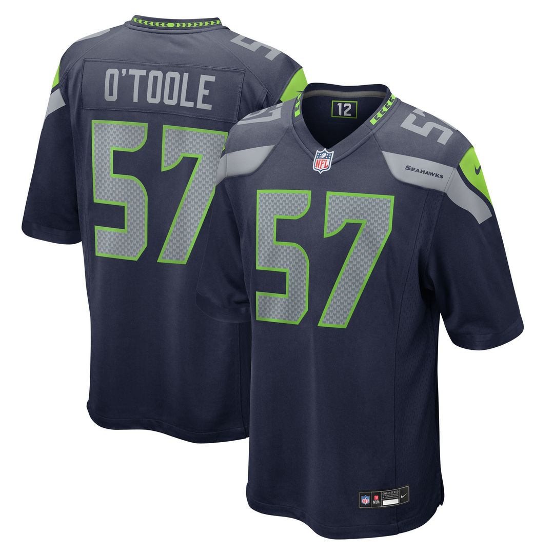 Connor O'Toole Seattle Seahawks Nike Team Game Jersey - College Navy Official NFL Team Apparel Football Fan Gear