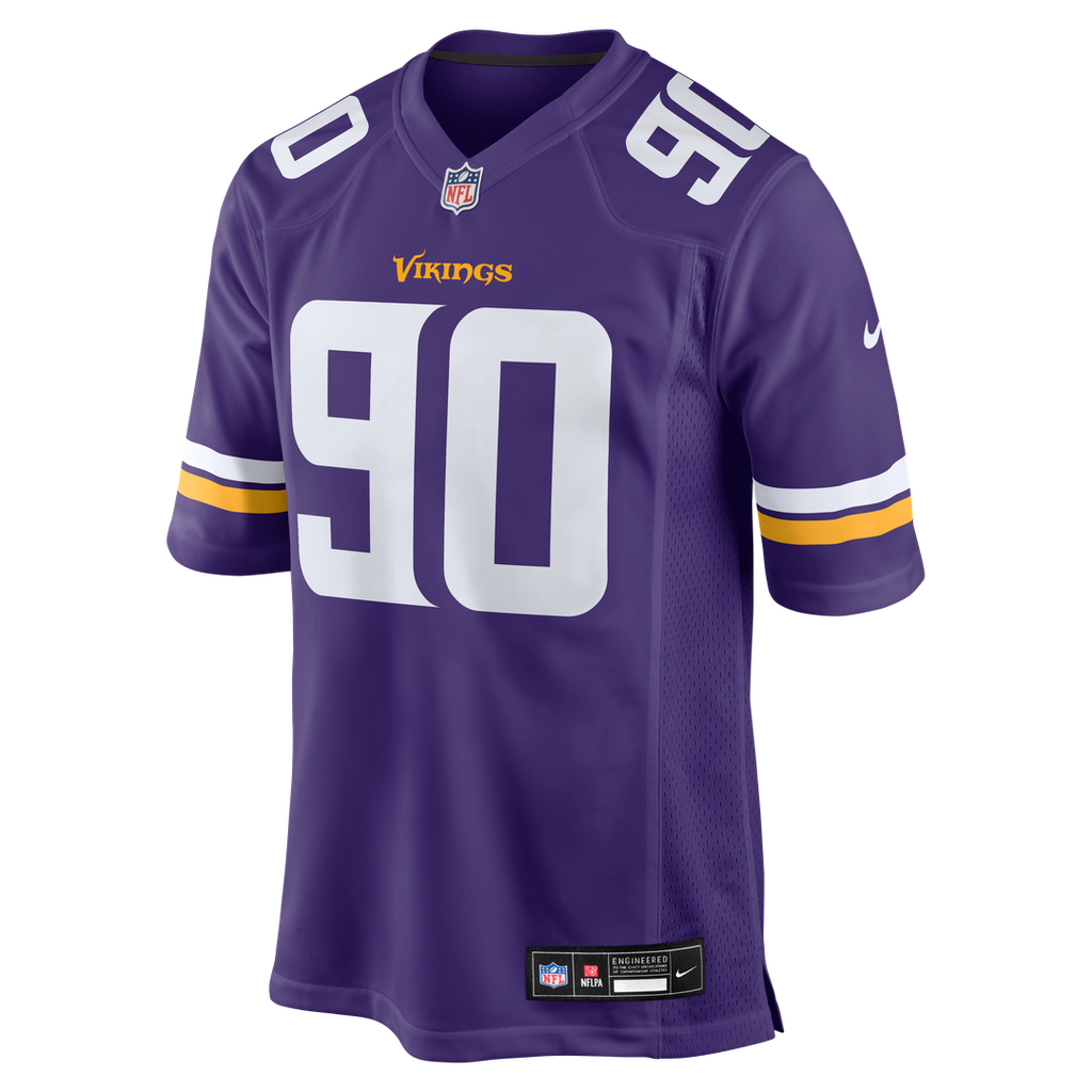 Tyrion Ingram-Dawkins Minnesota Vikings Nike Team Game Jersey - Purple Official NFL Team Apparel Football Fan Gear