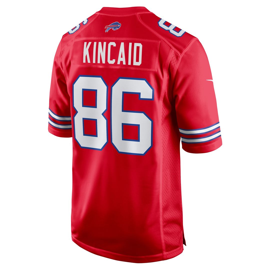 Dalton Kincaid Buffalo Bills Nike Alternate Game Jersey - Red Official NFL Team Apparel Football Fan Gear
