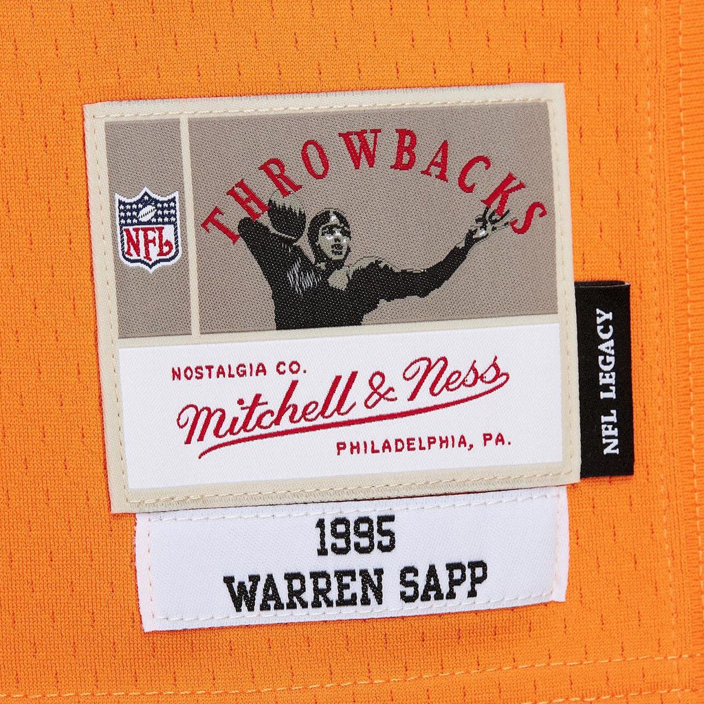 Warren Sapp Tampa Bay Buccaneers Mitchell & Ness 1995 Legacy Replica Jersey - Orange Official NFL Team Apparel Football Fan Gear