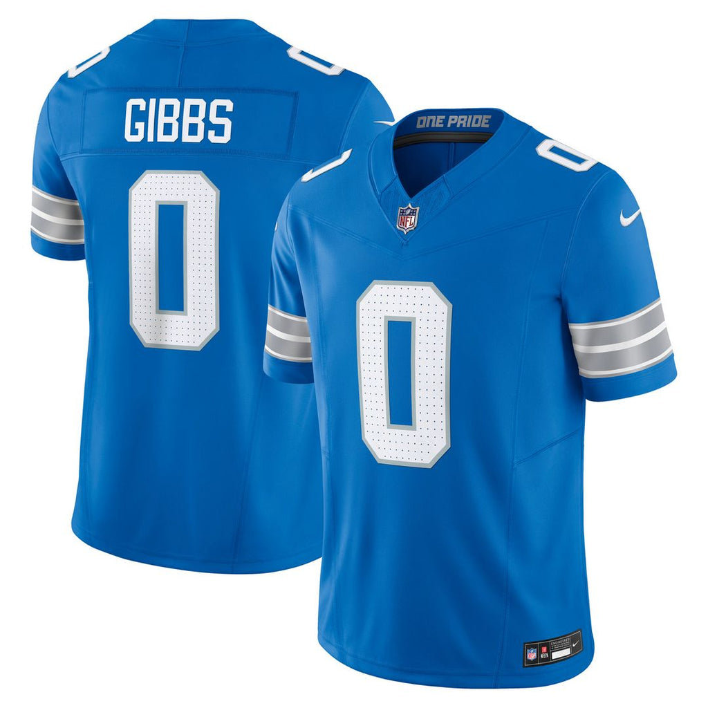 Jahmyr Gibbs Detroit Lions Nike Vapor F.U.S.E. Limited Jersey - Blue Official NFL Team Apparel Football Fan Gear