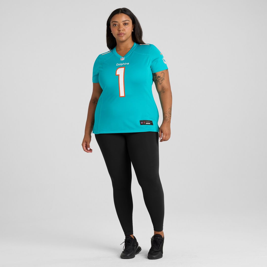 Tua Tagovailoa Miami Dolphins Nike Women's Game Jersey - Aqua Official NFL Team Apparel Football Fan Gear