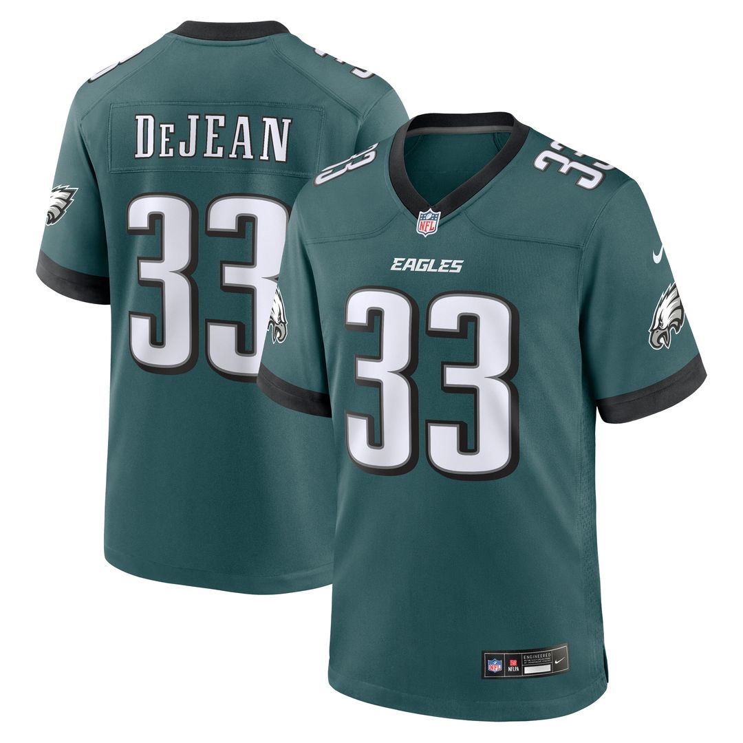 Cooper DeJean Philadelphia Eagles Nike Game Jersey - Green Official NFL Team Apparel Football Fan Gear