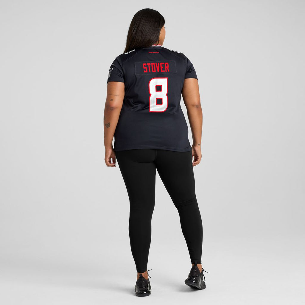 Cade Stover Houston Texans Nike Women's Team Game Jersey - Navy Official NFL Team Apparel Football Fan Gear