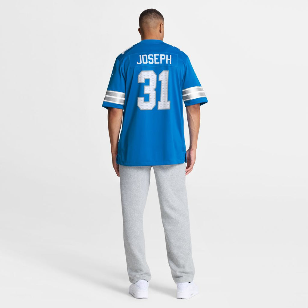 Kerby Joseph Detroit Lions Nike Team Game Jersey - Blue Official NFL Team Apparel Football Fan Gear