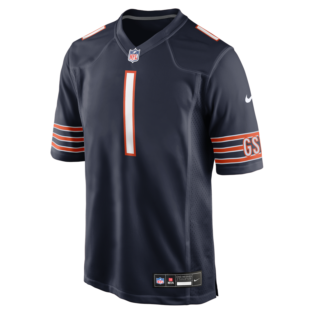 Number 1 Dad Chicago Bears Nike Game Jersey - Navy Official NFL Team Apparel Football Fan Gear