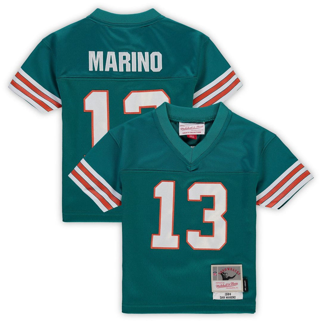 Dan Marino Miami Dolphins Mitchell & Ness Toddler 1984 Retired Legacy Jersey - Aqua Official NFL Team Apparel Football Fan Gear