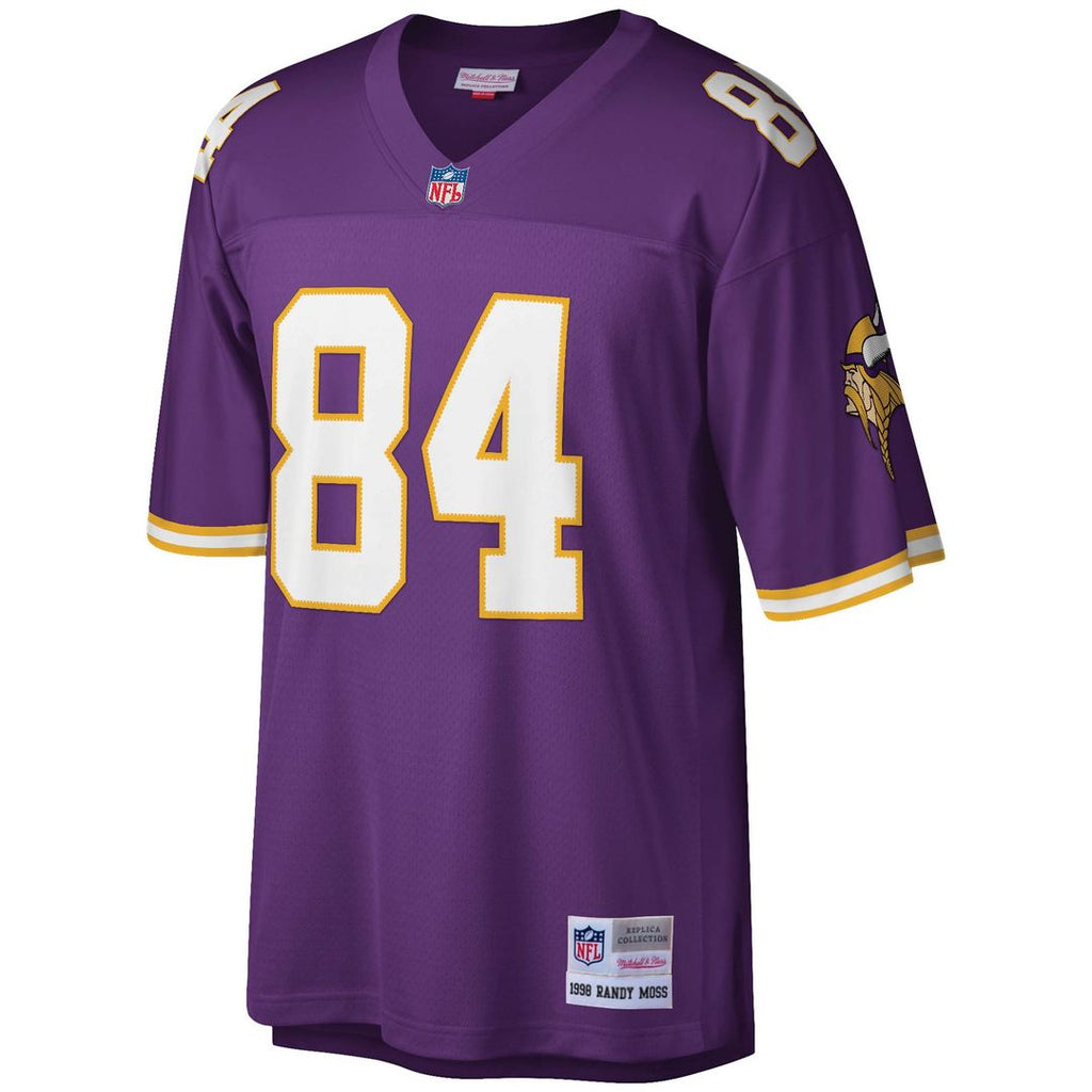 Randy Moss Minnesota Vikings Mitchell & Ness Legacy Replica Jersey - Purple Official NFL Team Apparel Football Fan Gear