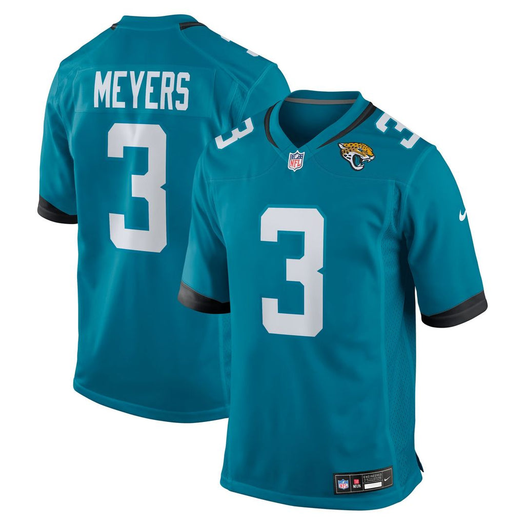 Jakobi Meyers Jacksonville Jaguars Nike Team Game Jersey - Teal Official NFL Team Apparel Football Fan Gear