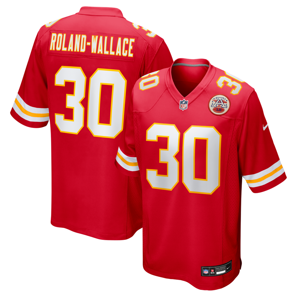 Chris Roland-Wallace Kansas City Chiefs Nike Game Jersey - Red Official NFL Team Apparel Football Fan Gear
