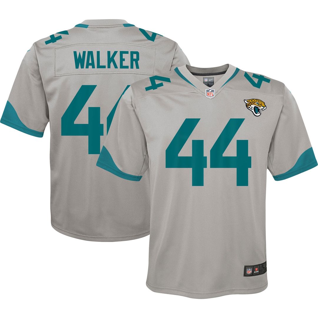 Travon Walker Jacksonville Jaguars Nike Youth Inverted Game Jersey - Silver Official NFL Team Apparel Football Fan Gear
