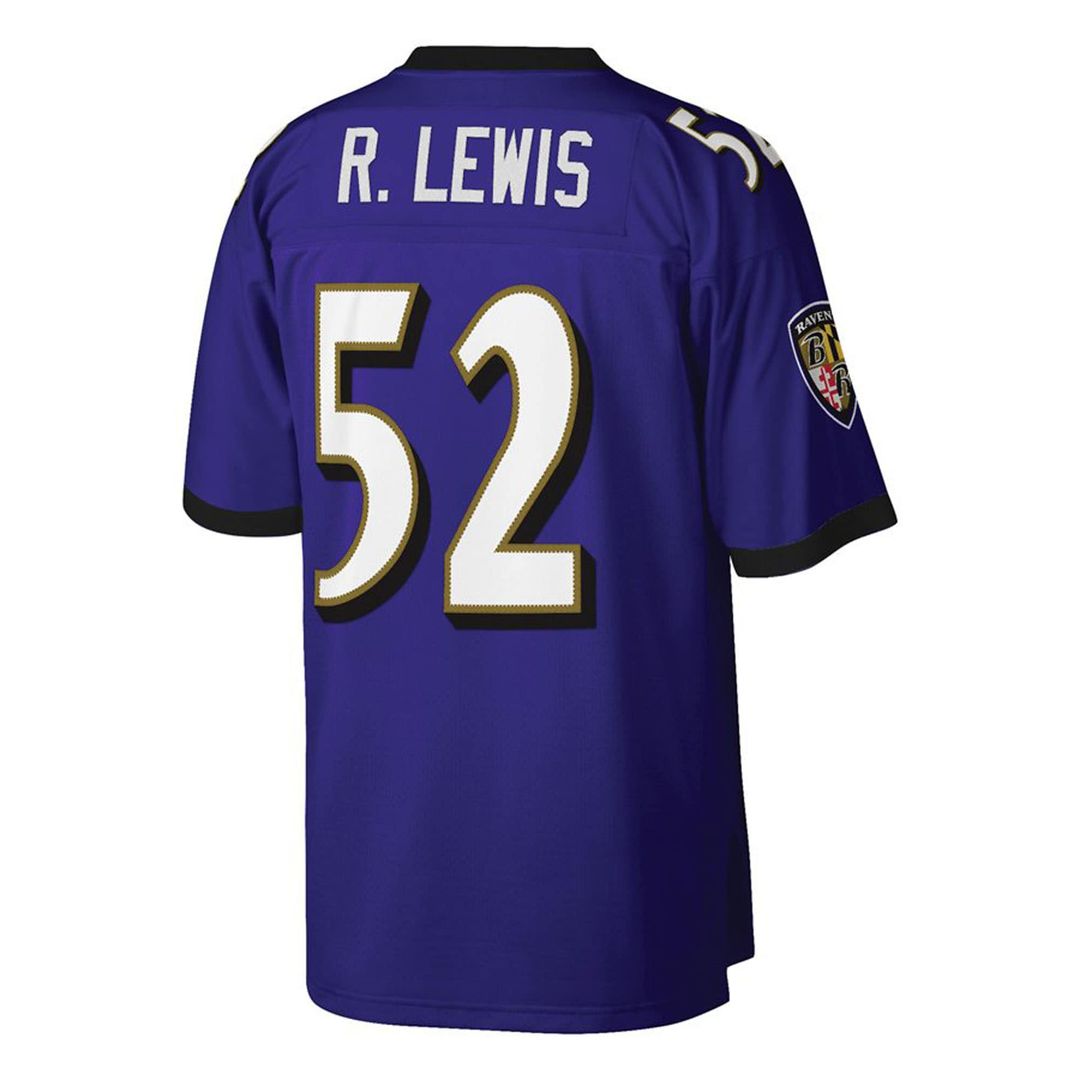 Ray Lewis Baltimore Ravens Mitchell & Ness Big & Tall 2000 Retired Player Replica Jersey - Purple Official NFL Team Apparel Football Fan Gear