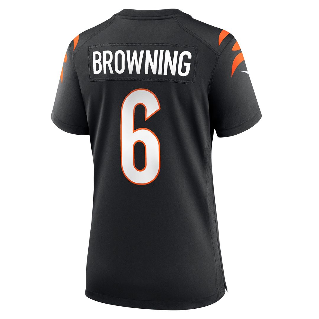 Jake Browning Cincinnati Bengals Nike Women's Game Jersey - Black Official NFL Team Apparel Football Fan Gear