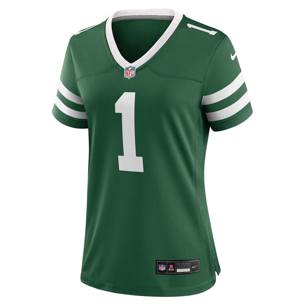 Number 1 Bride New York Jets Nike Women's Game Jersey - Legacy Green Official NFL Team Apparel Football Fan Gear