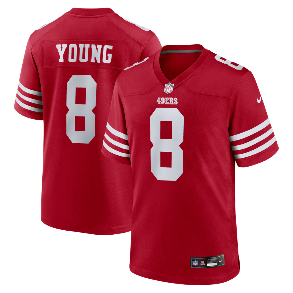 Steve Young San Francisco 49ers Nike Retired Player Game Jersey - Scarlet Official NFL Team Apparel Football Fan Gear