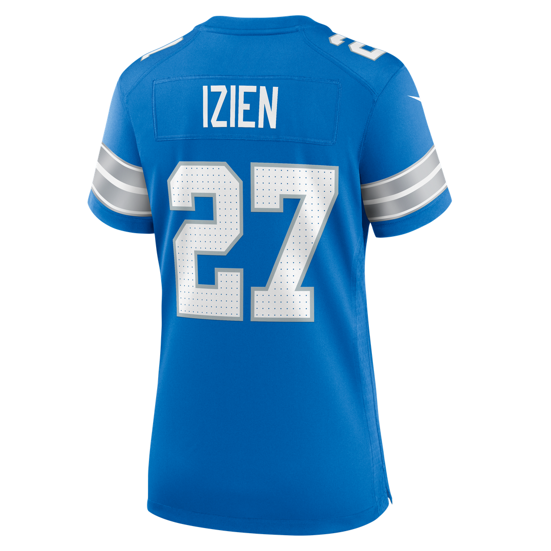 Christian Izien Detroit Lions Nike Women's Team Game Jersey - Blue Official NFL Team Apparel Football Fan Gear