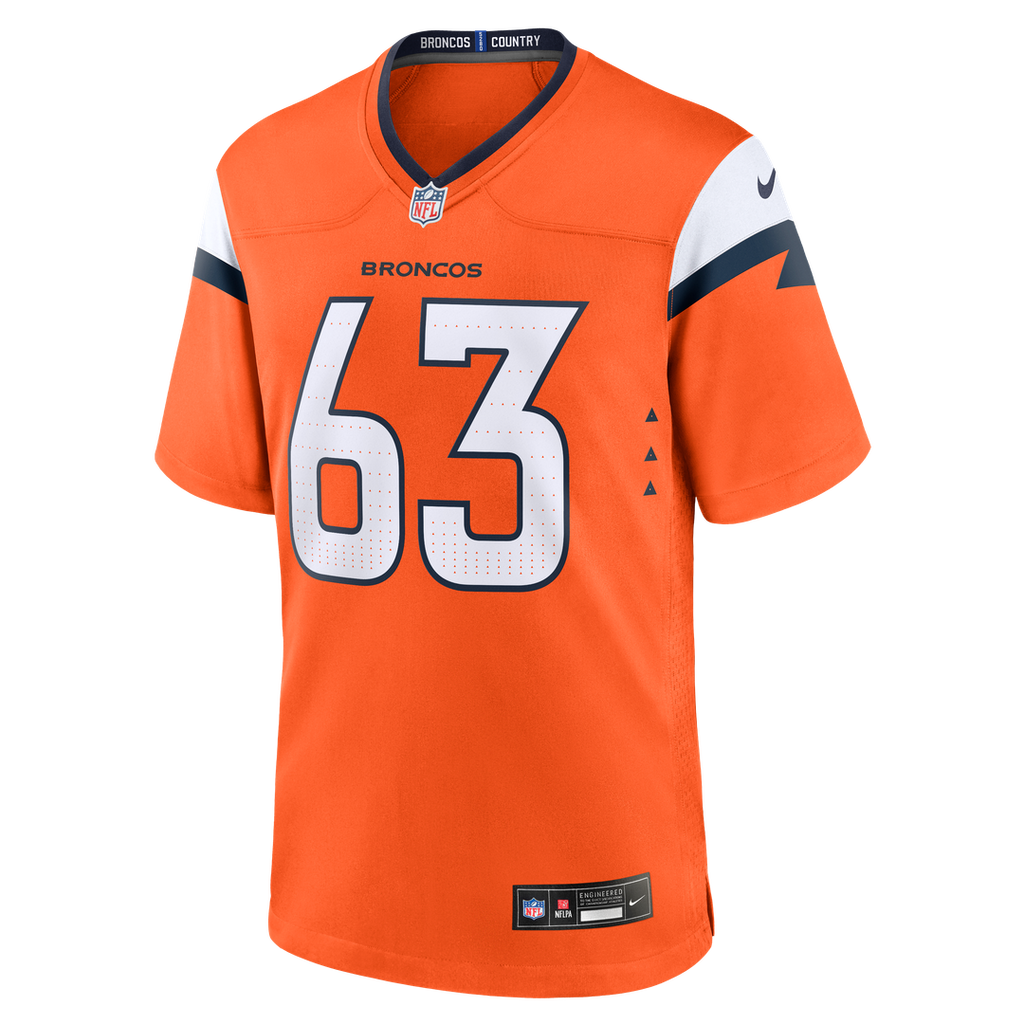 Alex Palczewski Denver Broncos Nike Team Game Jersey - Orange Official NFL Team Apparel Football Fan Gear