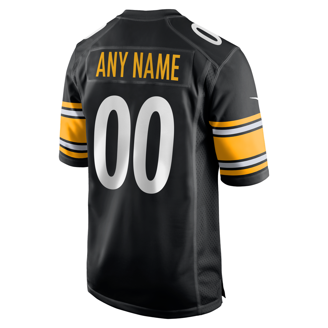 Pittsburgh Steelers Nike Custom Game Jersey - Black Official NFL Team Apparel Football Fan Gear