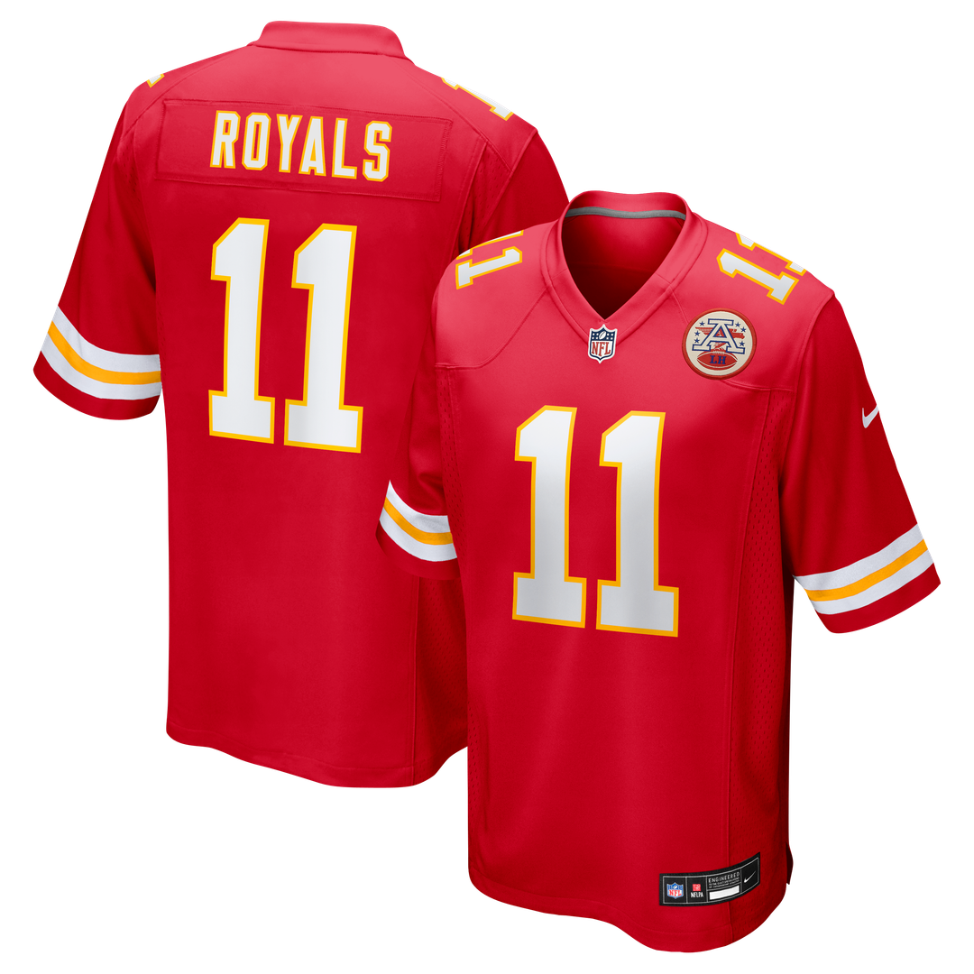 Jalen Royals Kansas City Chiefs Nike Team Game Jersey - Red Official NFL Team Apparel Football Fan Gear