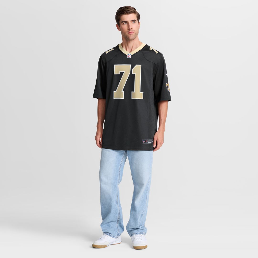 Kelvin Banks Jr. New Orleans Saints Nike Game Player Jersey - Black Official NFL Team Apparel Football Fan Gear