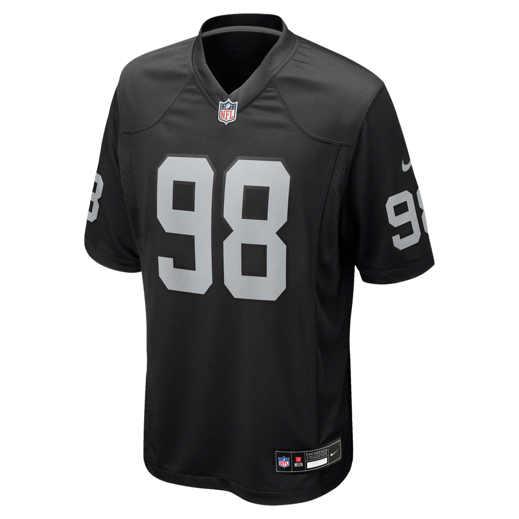 Maxx Crosby Las Vegas Raiders Nike Game Jersey - Black Official NFL Team Apparel Football Fan Gear