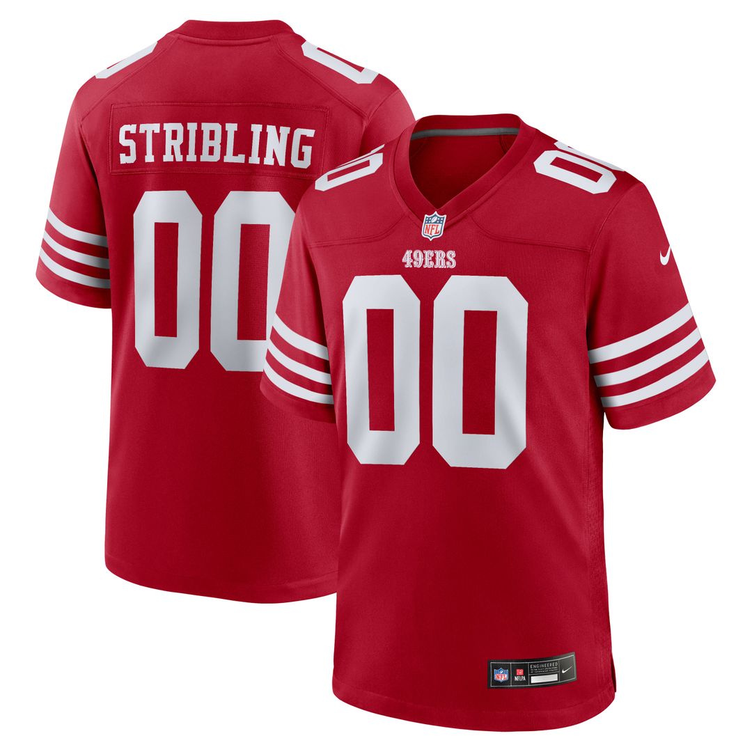 De'Zhaun Stribling San Francisco 49ers Nike Game Jersey - Scarlet Official NFL Team Apparel Football Fan Gear