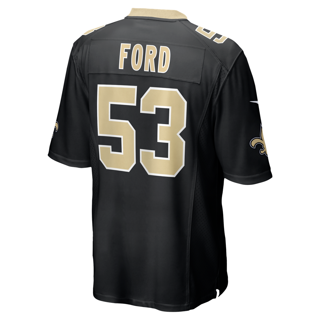 Jaylan Ford New Orleans Saints Nike Game Jersey - Black Official NFL Team Apparel Football Fan Gear