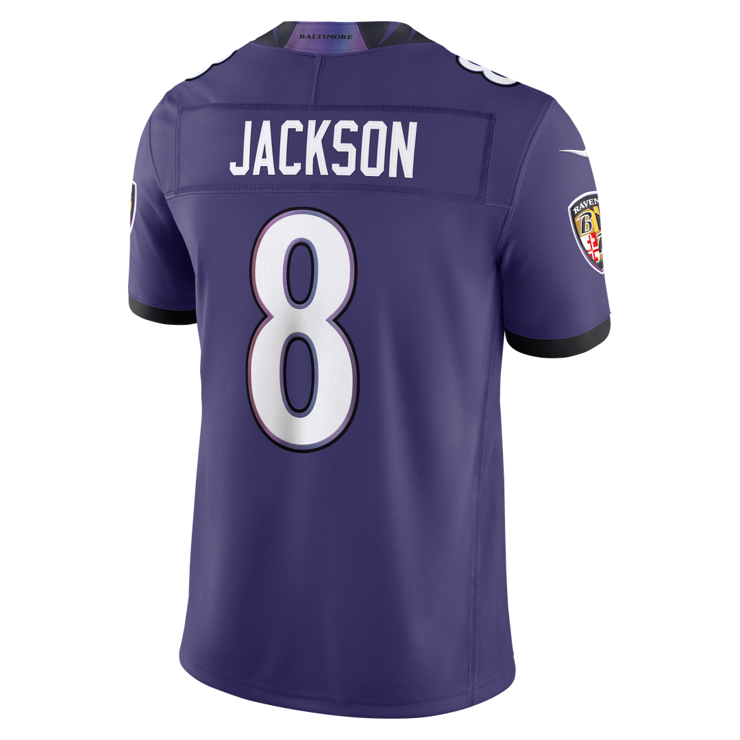 Lamar Jackson Baltimore Ravens Nike Vapor F.U.S.E. Stitched Limited Jersey - Purple Official NFL Team Apparel Football Fan Gear