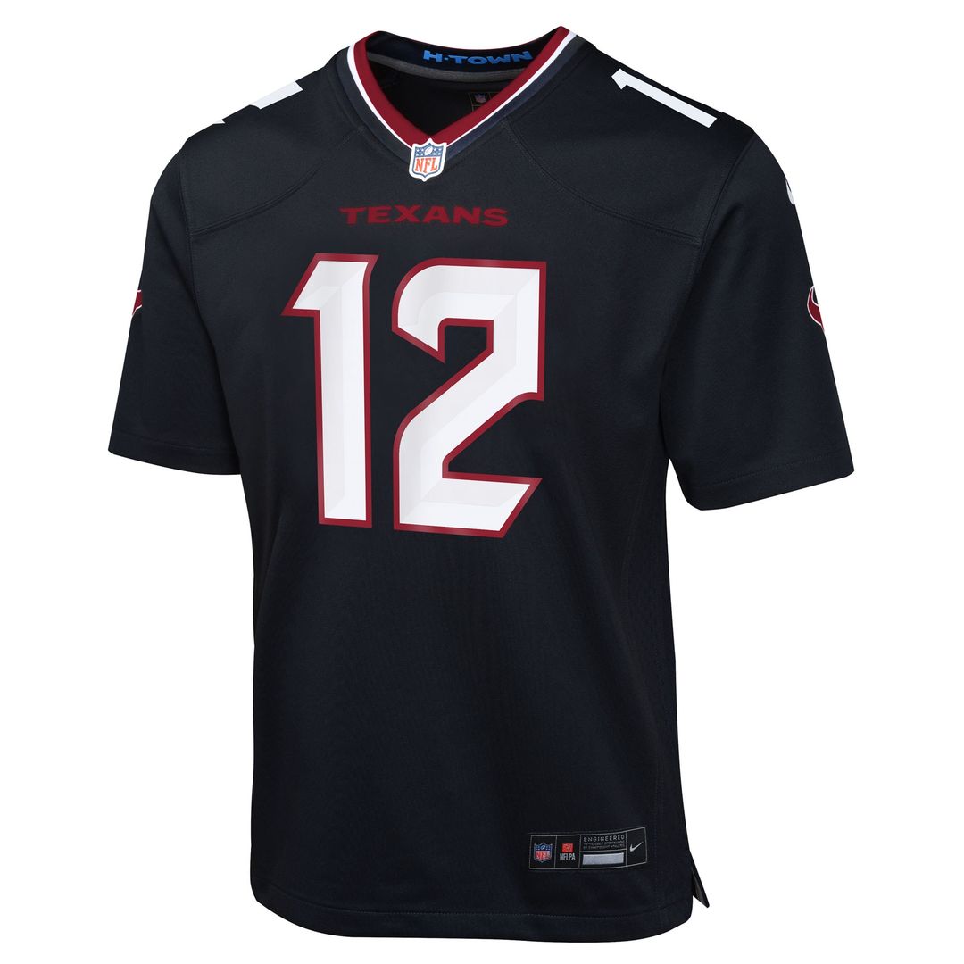 Nico Collins Houston Texans Nike Youth Team Game Jersey - Navy Official NFL Team Apparel Football Fan Gear