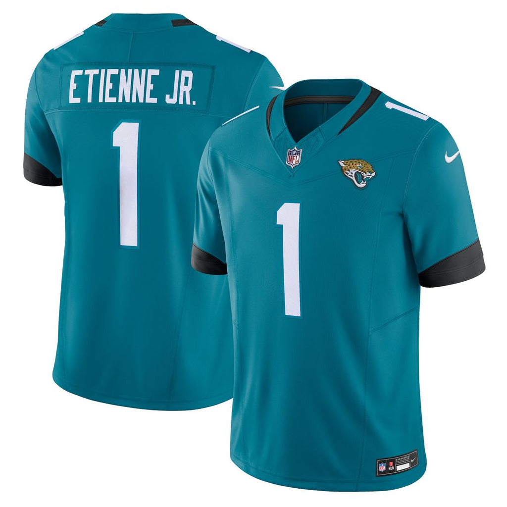 Travis Etienne Jacksonville Jaguars Nike Vapor F.U.S.E. Limited Jersey - Teal Official NFL Team Apparel Football Fan Gear